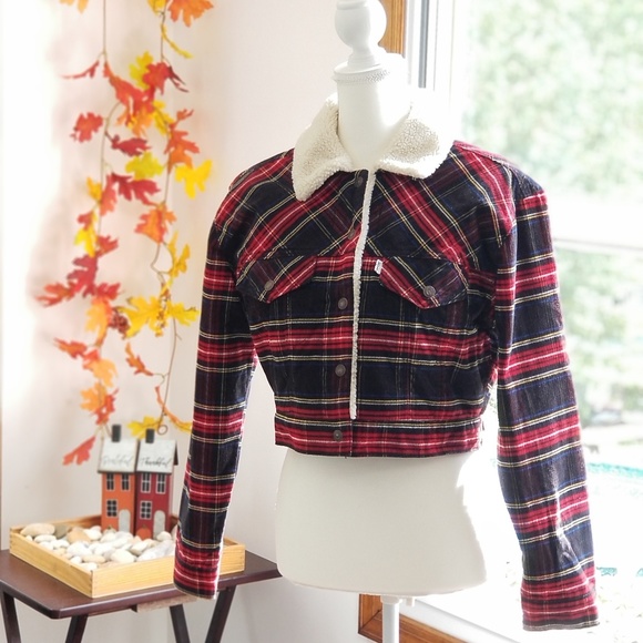 🚫SOLD🚫 Levi's Ex-boyfriend Plaid Trucker Jacket - Picture 7 of 7